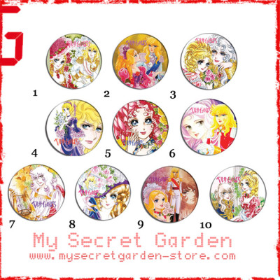 Lady Oscar ( The Rose of Versailles ) ベルサイユのばら Anime Pinback Button Badge Set 1a, 1b or 1c ( or Hair Ties / 4.4 cm Badge / Magnet / Keychain Set )
